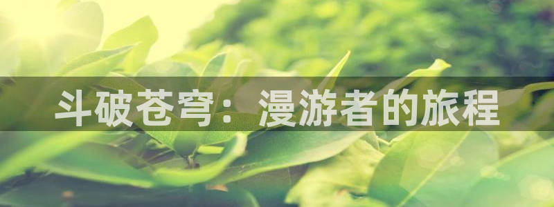 酷漫屋网入口页面：斗破苍穹：漫游者的旅程